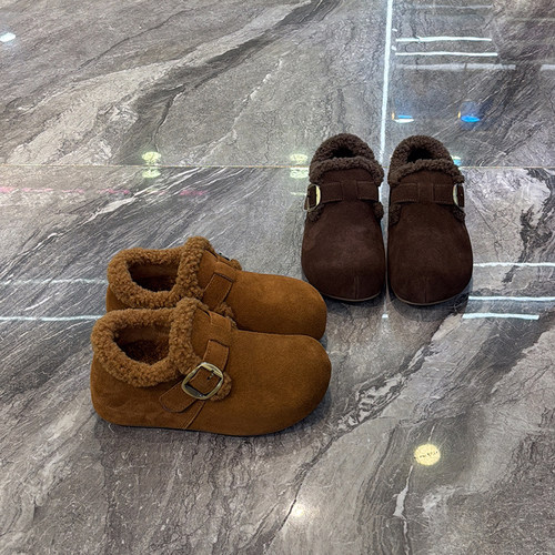 显脚小~丑萌大头百搭保暖勃肯鞋