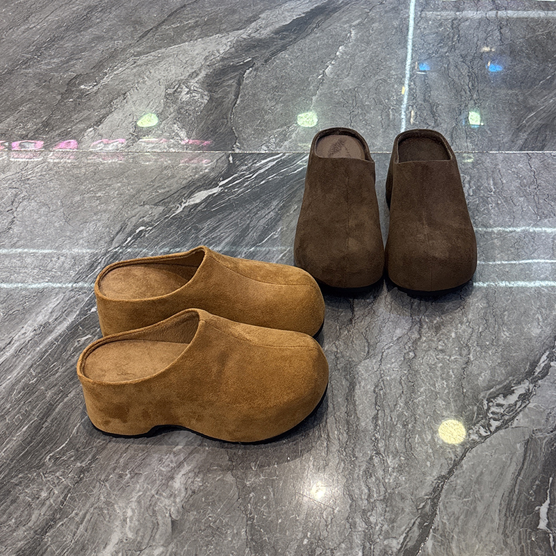 外穿一脚蹬时尚韩版增高显瘦半拖