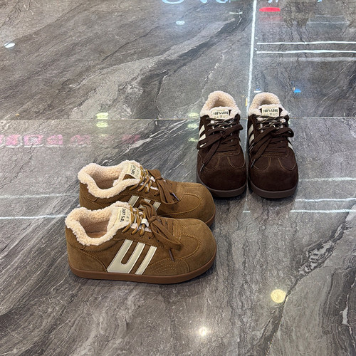 保暖舒适德训鞋丑萌百搭休闲运动