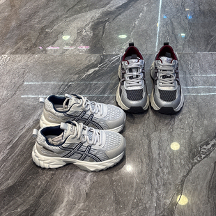 百搭显脚小休闲运动鞋 时尚 女2025秋新款 真皮网面厚底老爹鞋 拼色