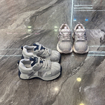 时髦百搭~韩版贝壳头灰色老爹鞋女2026春新款厚底增高休闲运动鞋