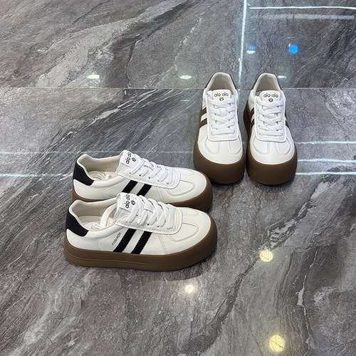 推荐~好穿百搭德训鞋系带小白鞋