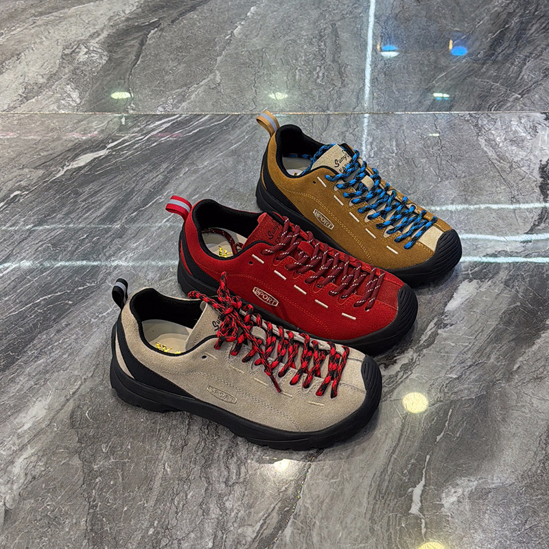 好穿~真皮厚底运动登山鞋女2026春新款轻便增高显脚小休闲德训鞋