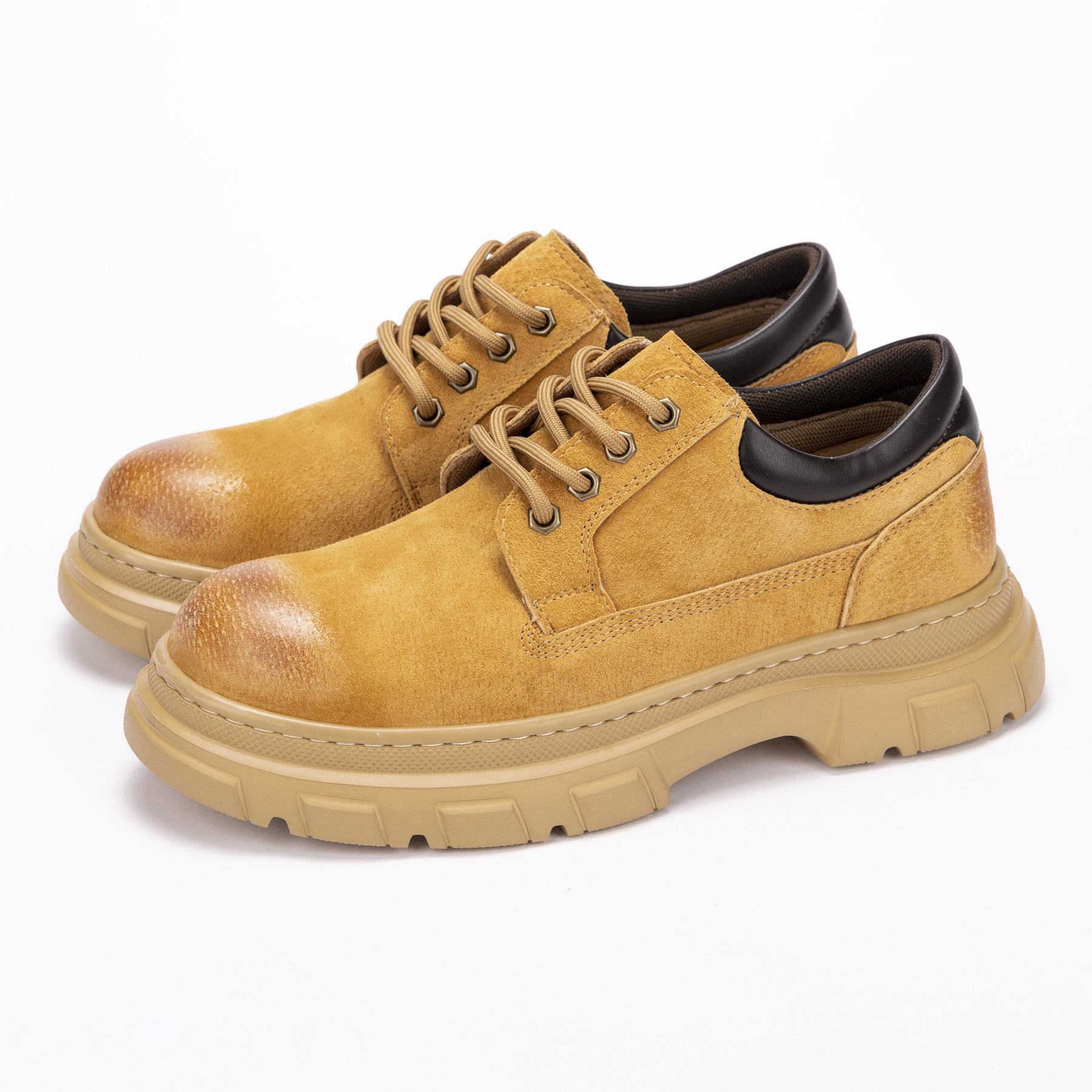 LBEL马丁靴男款2026新款真皮工装鞋男靴子男款厚底增高男鞋