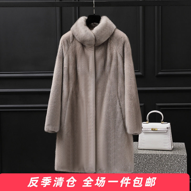中长款水貂皮皮草哲奴