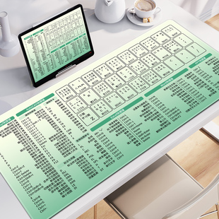 创意纯色五笔字根鼠标垫超大男女办公快捷键护腕电脑键盘桌垫定制