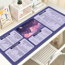 风景快捷键大全鼠标垫超大工位办公电脑桌垫定制宿舍男女键盘垫子