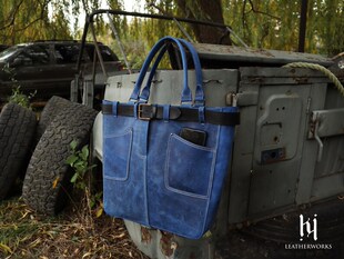 牛仔裤型托特包手工皮具皮艺版型图纸版型PDF电子版图纸