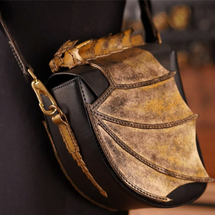 手工皮具图纸皮革恶龙单肩包版型图纸不是实物包包