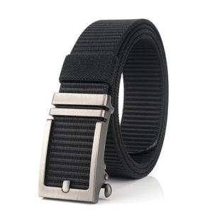 男士腰带帆布平滑自动扣内穿皮带休闲简约百搭时尚尼龙内工装裤带