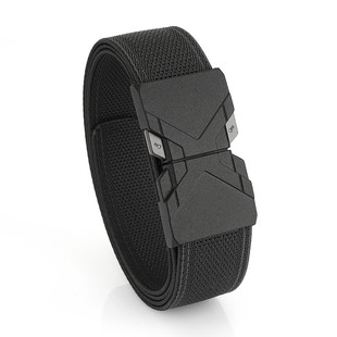 战术弹力腰带男士皮带户外快拆对插扣帆布尼龙编织松紧裤腰带