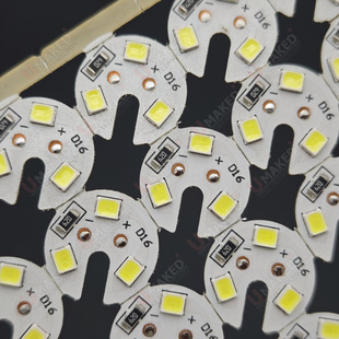 3W 12Vled贴片PCB灯珠板球泡筒灯铝基板线路板diy改造光源灯珠