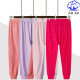 全棉内衣弹力印花春秋收口线裤 深裆高腰薄款 女纯棉大码 中老年秋裤