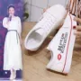 Giày vải nữ 2019 mới xuân hè cho học sinh Phiên bản Hàn Quốc của những đôi giày nhỏ màu trắng in kiểu giày thể thao giản dị kiểu Harajuku - Plimsolls giày thể thao nữ đẹp