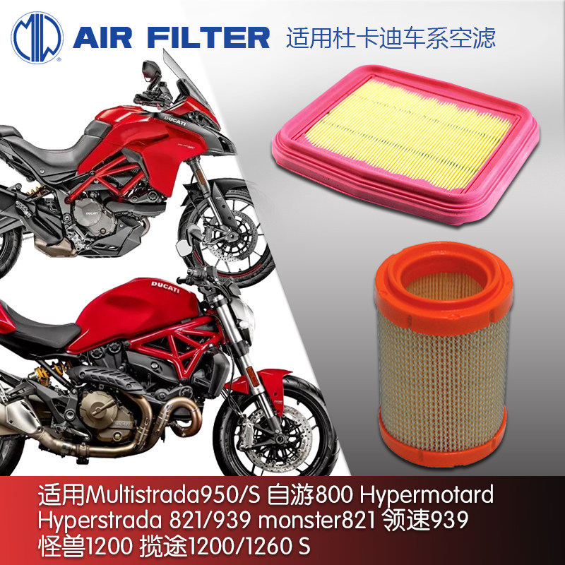 MIW适用杜卡迪摩托车系空滤