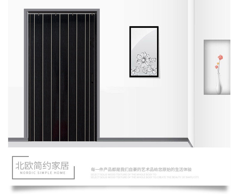 卫生间塑胶门隔断推拉pvc折叠门