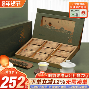 2025新茶正宗茶叶明前一级绿茶特级一等碧螺春特级二等礼盒装72g