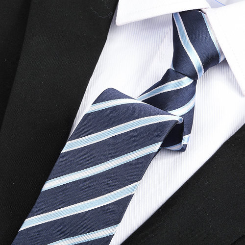 带带帅色织涤丝商务条纹领带包邮