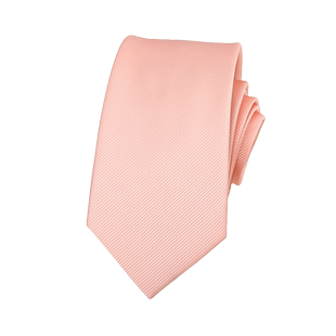 藕粉色手打商务正装领带红黑色拉链式条纹新郎结婚懒人免打