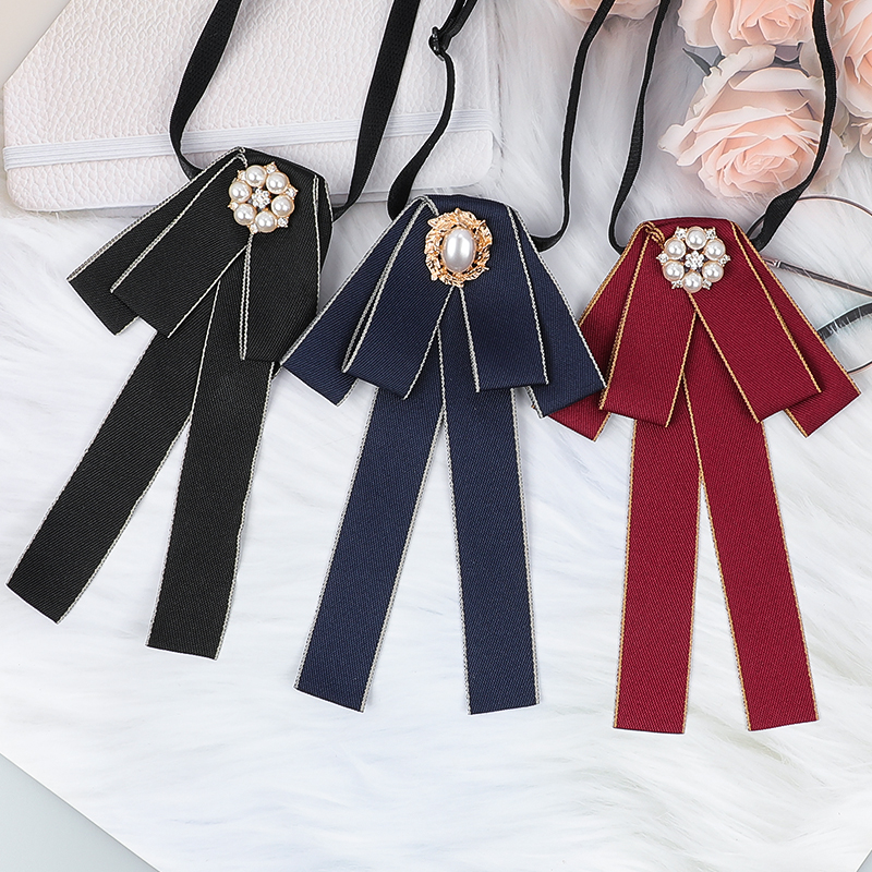 带带帅领花包邮涤丝镶钻珍珠