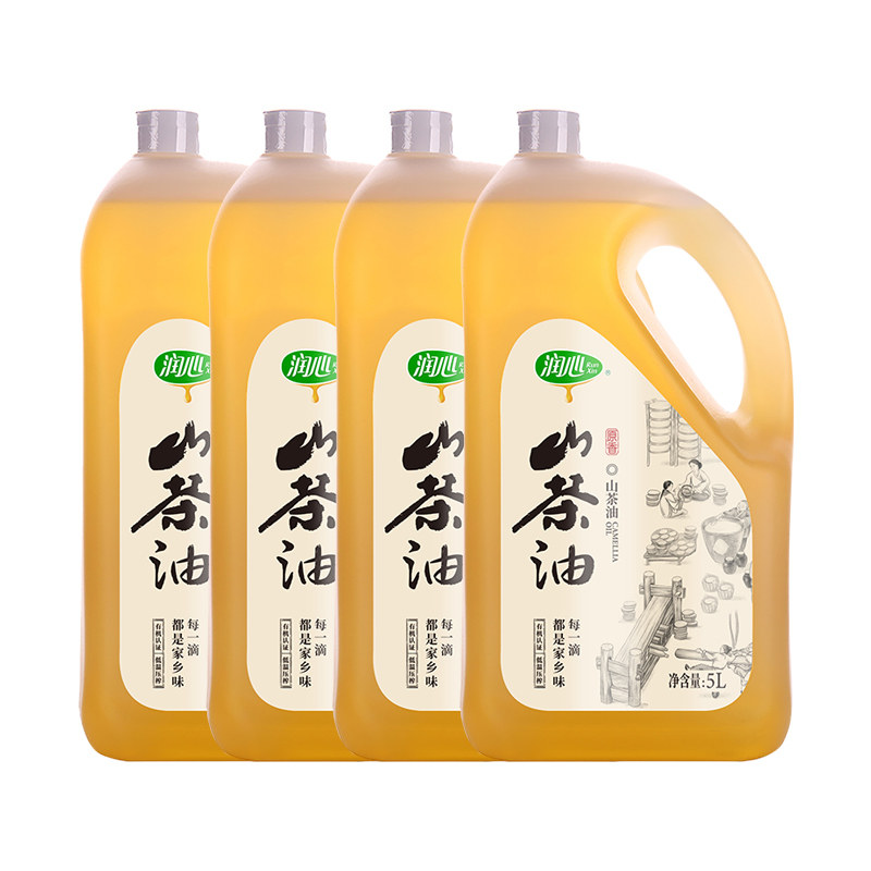 润心有机原香山茶油5lx4瓶物理