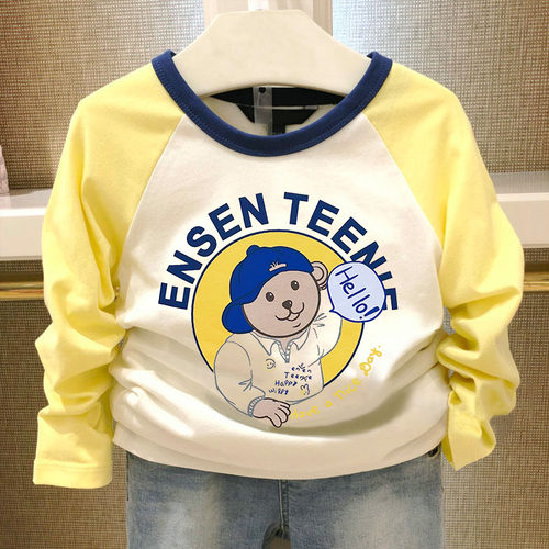 宝宝高领长袖T恤秋款上衣