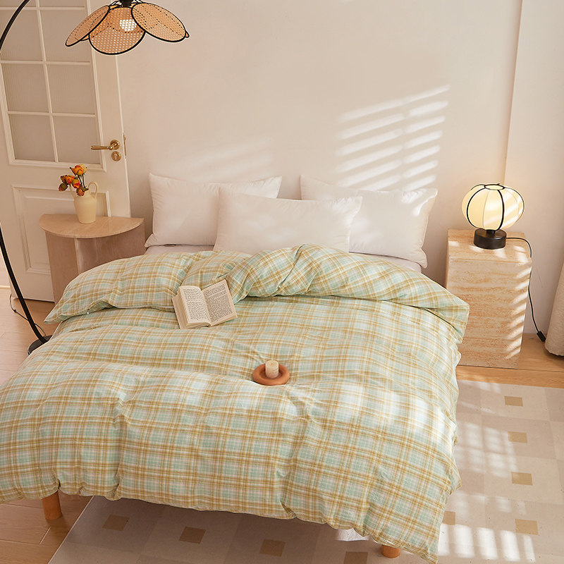 简约纯棉被套单件100全棉水洗棉被罩150x200x230宿舍单人床品家纺,床上用品,被套,淘宝优惠券,粉丝福利购,淘宝优惠卷