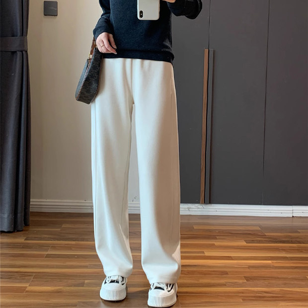 BEILAINIER【高个子长腿裤】羊毛阔腿裤女秋冬加长直筒休闲拖地裤,女装/女士精品,休闲裤,淘宝优惠券,粉丝福利购,淘宝优惠卷