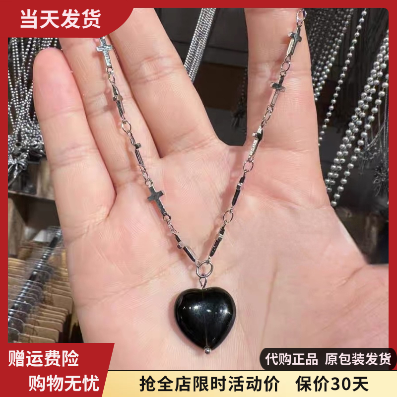 爱心项链十字架链条锁骨链女生新款配饰bm国内代购brandymelville