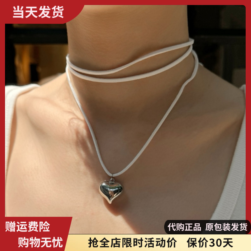 bm项链Choker女夏新款系绳小爱心吊坠腰链百搭正品brandymelville