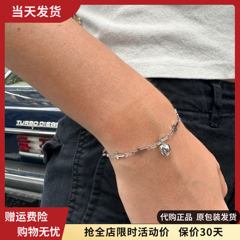 爱心十字架手链新款女