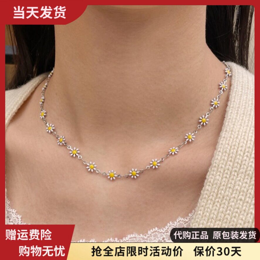 bm小雏菊锁骨链短款颈链