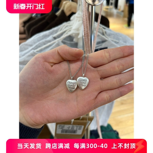 bm项链女新款复古字母爱心吊坠百搭设计感国内代购brandymelville