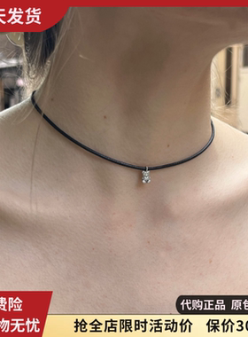 bm项链Choker小熊黑绳项圈颈链叠戴ins风夏新款女Brandy Melville