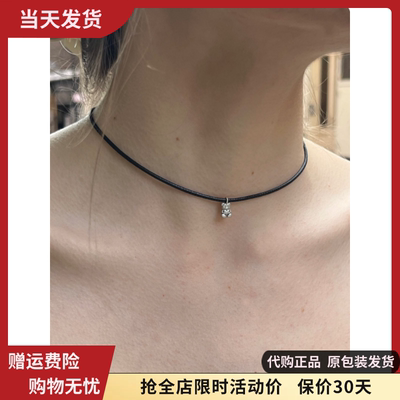 Choker小熊黑绳项圈颈链