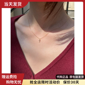 官网brandymelville 镶钻满钻小号挂坠女正品 bm十字架项链夏季 新款