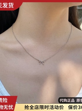 bm项链春夏新款蝴蝶结锁骨链精致细链女生国内代购brandymelville