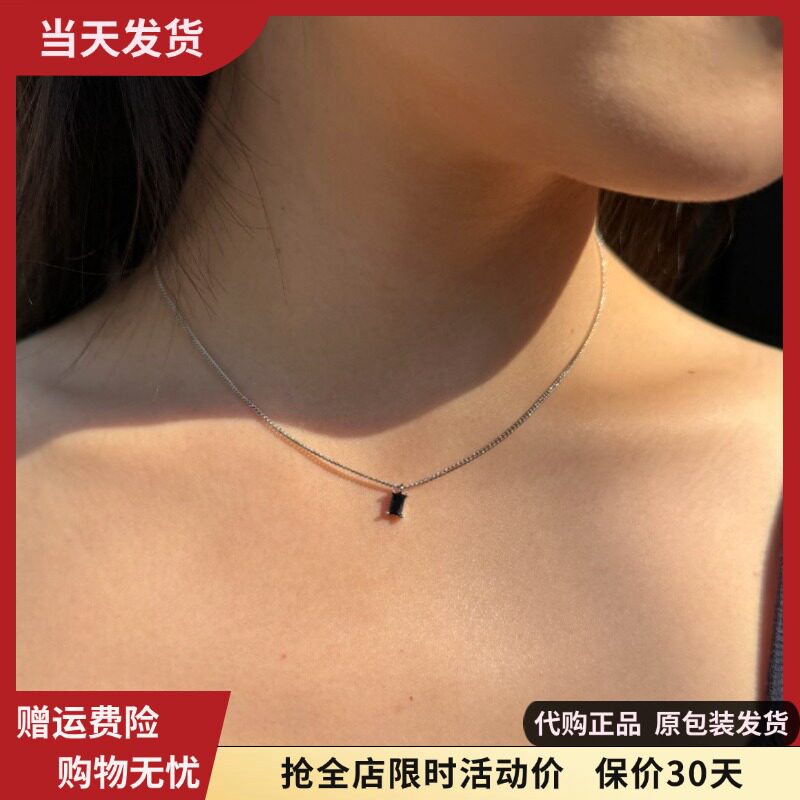 bm项链不掉色新款萤石迷你小坠锁骨链女生国内代购brandymelville