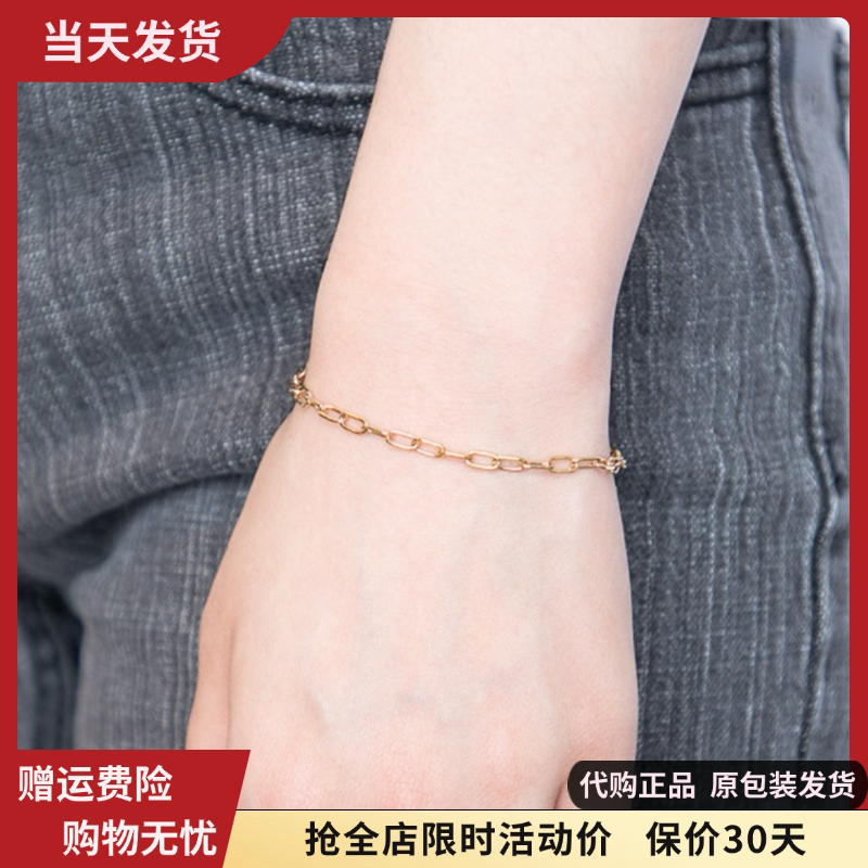 bm手链不掉色女生简约金色链条