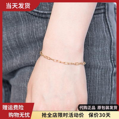 bm手链不掉色女生简约金色链条