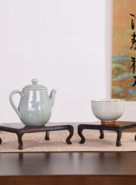 酸枝中式古典瓷器铜器奇石玉器盆景香炉茶壶木雕摆件方形几架底座