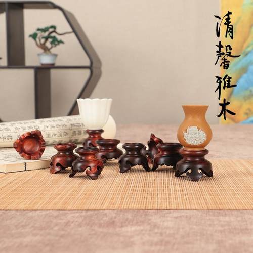整木整木制作底座中式古典
