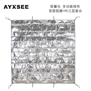 AYXSEE加厚pe铝箔野餐垫帐篷防潮垫地布双面铝膜沙滩露营便携地席