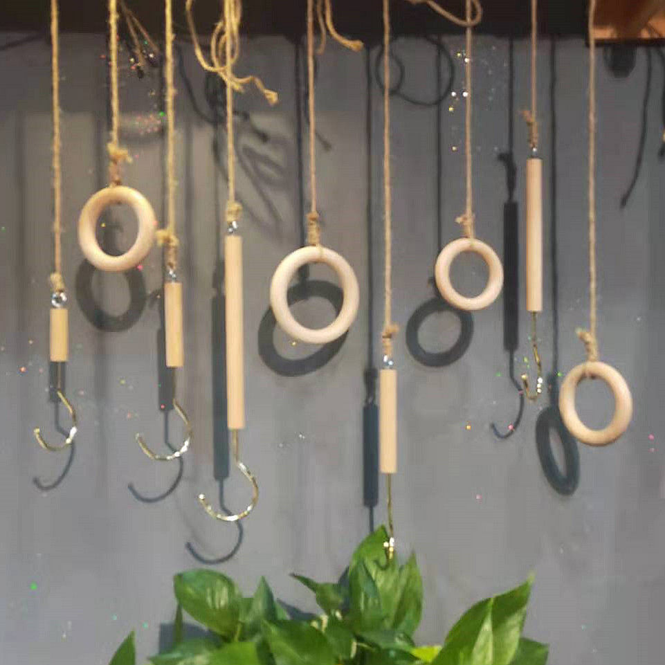 服装店吊环 麻绳木圈衣架吊钩货架 女装店/童装挂衣服吊架 展示架,商业/办公家具,挂钩,淘宝优惠券,粉丝福利购,淘宝优惠卷