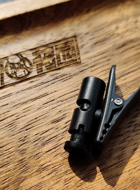 耳机线夹线扣可滑动固定HiFi挂耳减少听诊器效应黑色话务员粗线