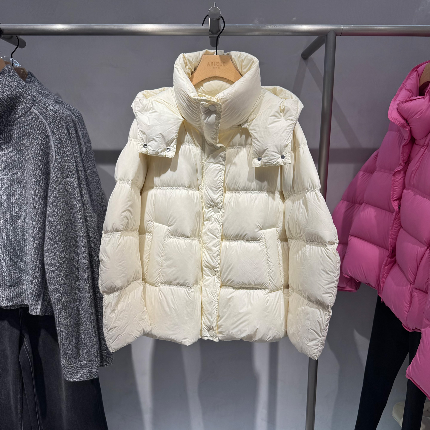 专柜正品艾诺丝雅诗国内代购2025冬装宽松保暖羽绒服女41030033