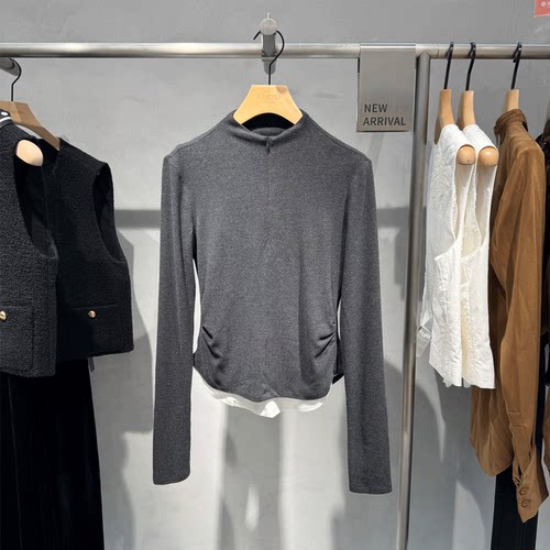 专柜正品艾诺丝雅诗国内代购2025冬时尚修身打底针织衫女41016008