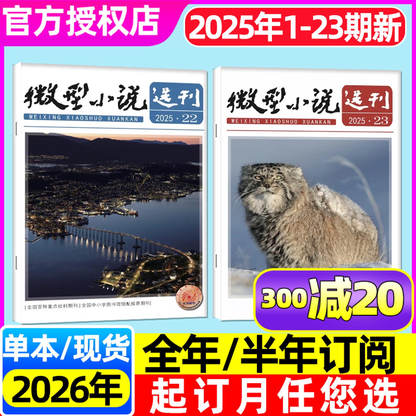 微型小说选刊25年1-23期/26订阅