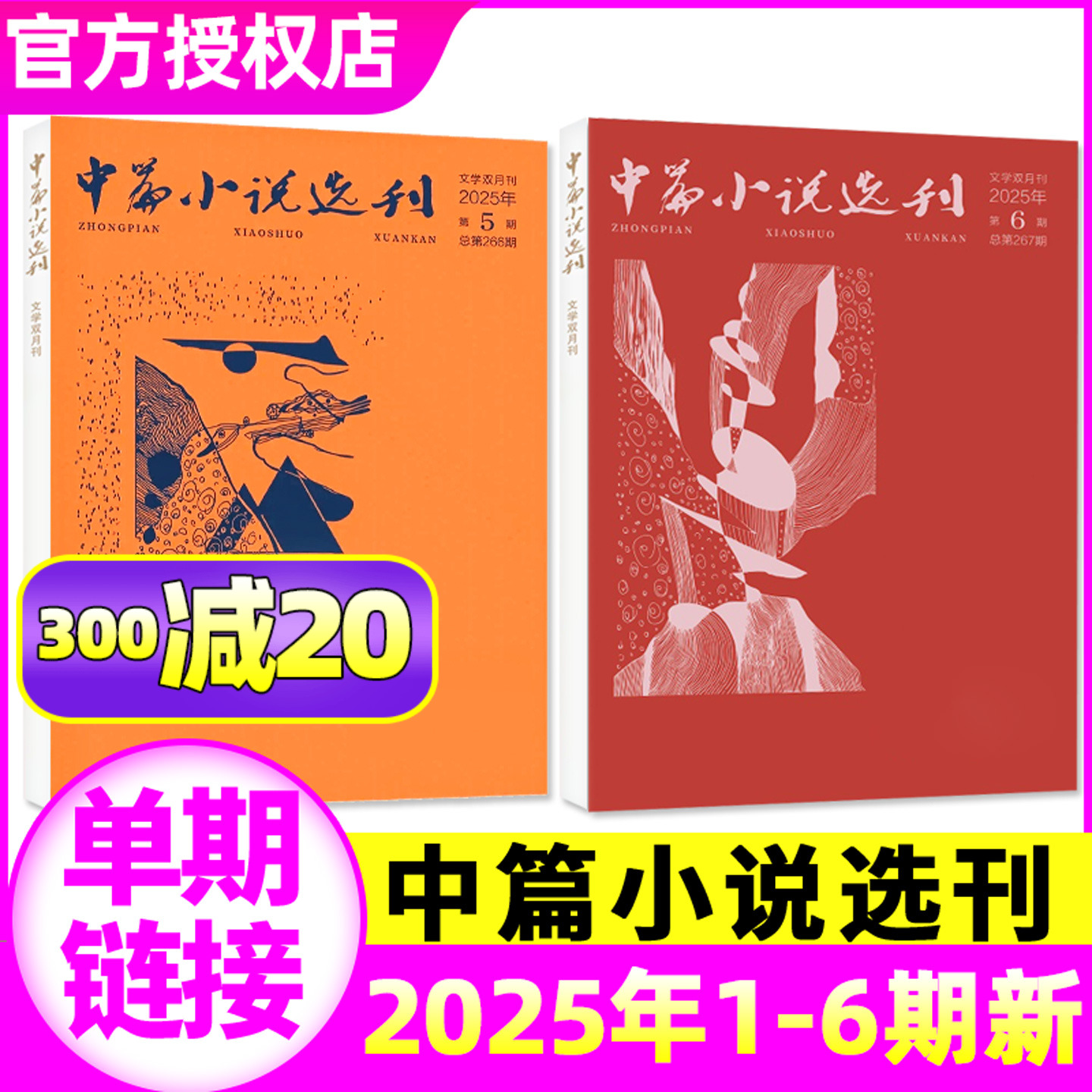 中篇小说选刊2025年1-6期新