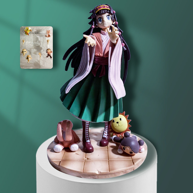 全职猎人 狮子 太阳奇犽 妹妹可爱呆 三替换脸 优质手办模型